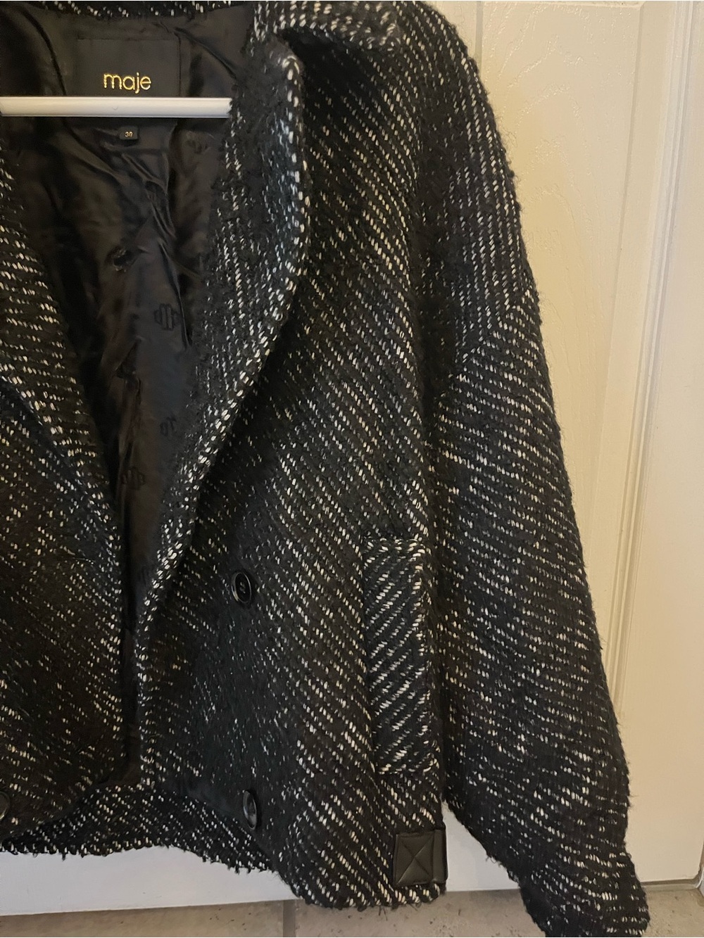 Maje structured coat - Picture 4 of 6